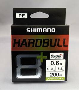  prompt decision!! Shimano * hard bru8+ 0.6 number 200m fresh green * new goods SHIMANO HARDBULL