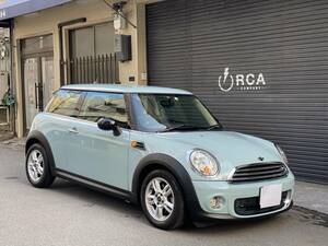 平成23年 MINI ミニ ワン　多数部品交換　整備済み　走行距離56,000キロ 車検7年1月まで 稀少なアイスブルー ナビテレビ付き 修復歴なし