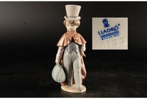 [URA]LLADRO/リヤドロ/少年時代(旅立ち)/13-3-22　(検索)骨董/置物/陶器/人形/陶人形/フィギュア