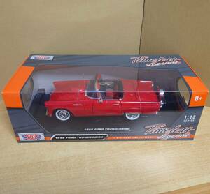 1/18 フォード サンダーバード オープンクーペ レッド 1956 Ford Thunderbird Coupe MM製