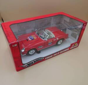 1/18 フェラーリ250GT カリフォルニア 60th記念モデル レッド Hot Wheels製ダイキャスト製ミニカー中古