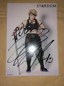  woman Professional Wrestling Star dam sword .natsuko with autograph portrait 