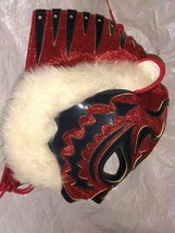 二代目　タイガーマスク　赤ラメ　試合用マスク_画像1