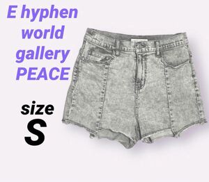 E hyphen world gallery PEACE／ショートパンツ　デニム(77)