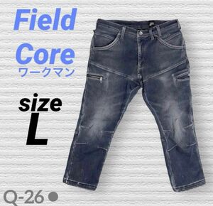 ワークマン　FieldCore 裏フリース　ストレッチ　デニムパンツ　ジーンズ(81)