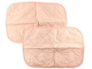  полотенце земля подушка накладка хлопок 100% одного цвета 2 листов комплект 43x63cm бледный коралл розовый 