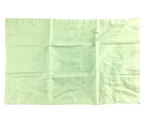 枕カバー ツイル生地 高密度 綿100% かぶせ式 L 63x43cm グリーン 送料250円