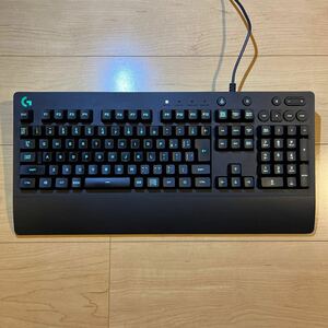 送料無料! 美品! 保証書付! logicool G213 PRODIGY RGBゲーミング キーボード USB 有線 テンキー USB接続 ロジクール パームレスト 