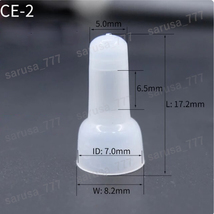 圧着端子 CE 2 CE-2X 絶縁被覆付 閉端接続子 配線 圧着スリーブ スリーブ圧着端子 キャップ 絶縁 被覆付 圧着工具 タコスリーブ 1000個入_画像3