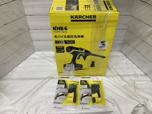 【1952/0326】No.1 ケルヒャー（KARCHER）モバイル高圧洗浄機　KHB6 バッテリー　セット　ブラシ付き