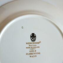 難あり 英国 Wedgwood ケーキプレート Gold Florentine イギリス ヴィンテージ アンティーク ウェッジウッド ゴールドフロレンティーン_画像9