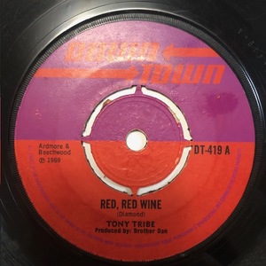 ☆試聴 / TONY TRIBE / RED RED WINE /Downtown/Reggae/NEIL DIAMOND/UB40/'69/big hit !!/7inch/995