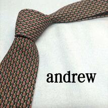 andrew ブラック レッド ペイズリー 中古 美品_画像1