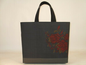  old cloth silk Ooshima pongee . made bag 