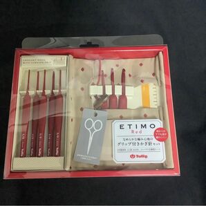 かぎ針 『ETIMO Red(エティモレッド) かぎ針セット 赤』 編み針 Tulip チューリップ TED001