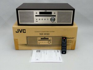 y387 美品 JVC ケンウッド コンパクトコンポーネントシステム NX-W30 リモコン 元箱つき 2021年製 音出し確認済