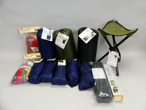 y312 未使用 保管品 アウトドア キャンプ ハンモック 寝袋 シュラフ 机 チェア 防災 ダイソー 市販品 まとめて