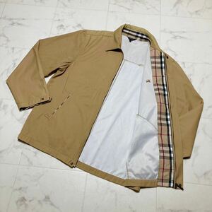 1円〜 希少/美品 バーバリーロンドン BURBERRY LONDON ブルゾン ジャケット コート スイングトップ ノバチェック 大きいサイズ L メンズ