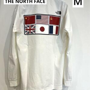 ノースフェイス 長袖 Tシャツ トップス 国旗 アンタークティカ NT82230　白　M