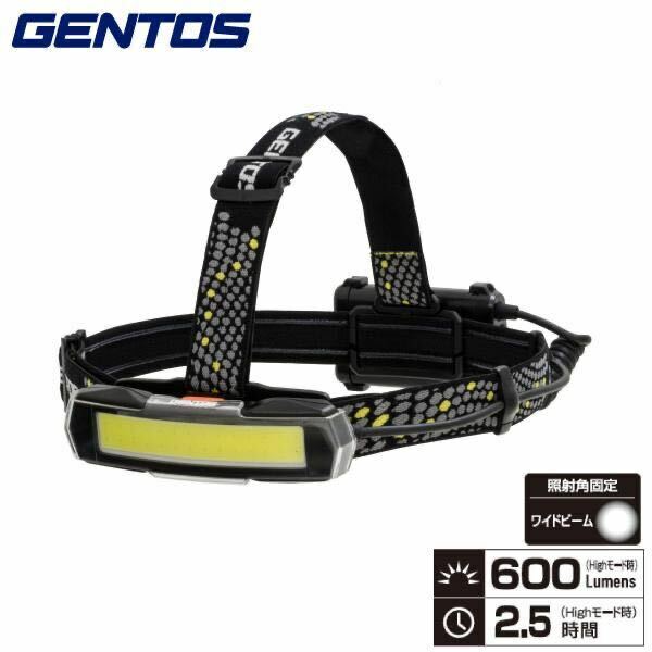 送料無料◆GENTOS(ジェントス) LED ヘッドライト NRシリーズ USB充電式 NRX-180H 新品　