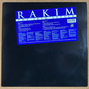 【試聴あり HIPHOP LP】RAKIM / THE 18TH LETTER / 2枚組LP / 1997 US盤 / レコード / DJ PREMIER / PETE ROCK / DJ CLARK KENT