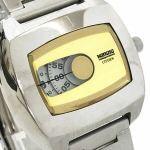 CITIZEN シチズン independent インディペンデント 1481010 腕時計 6038-L16258 クオーツ コレクション スクエア イエロー 個性的 箱付き