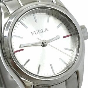 美品 FURLA フルラ 腕時計 4253101508-54807 クオーツ アナログ ラウンド シルバー ウォッチ レディース 箱付き 電池交換済み 動作確認済み