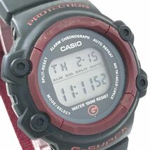 CASIO カシオ G-SHOCK ジーショック 腕時計 DW-640 クオーツ デジタル ラウンド ワインレッド ブラック ウォッチ 電池交換済 動作確認済み_画像1