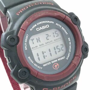 CASIO カシオ G-SHOCK ジーショック 腕時計 DW-640 クオーツ デジタル ラウンド ワインレッド ブラック ウォッチ 電池交換済 動作確認済み