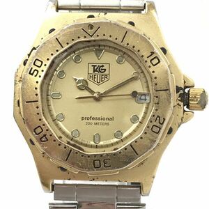 TAG HEUER タグホイヤー 腕時計 クオーツ 934.413 プロフェッショナル ゴールド シルバー カレンダー コレクション コレクター 動作確認済