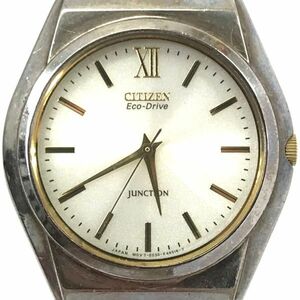 CITIZEN シチズン JUNCTION Eco-Drive 腕時計 E030-K14897 CK ソーラー エコドライブ アナログ ラウンド ゴールド シルバー 動作確認済み