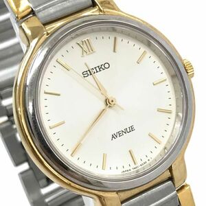 SEIKO セイコー AVENUE アベニュー 腕時計 7N01-6F50 クオーツ アナログ ラウンド ヴィンテージ コレクション 電池交換済み 動作確認済み