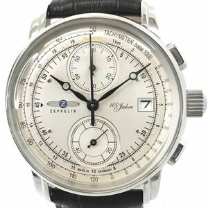 新品 ZEPPELIN ツェッペリン 100周年 記念モデル 腕時計 8670-1 クオーツ クロノグラフ LZ1 コレクション コレクター 動作OK 箱付き