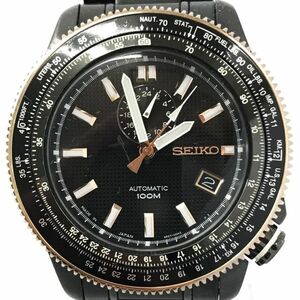 SEIKO セイコー スーペリア 腕時計 SSA008 自動巻き 機械式 オートマティック カレンダー コレクション ブラック 動作確認済 箱付き