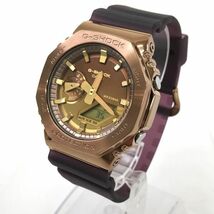 新品 CASIO カシオ G-SHOCK ジーショック CLASSY OFF ROAD 腕時計 GM-2100CL-5AJF クオーツ デジアナ アナデジ オクタゴン メタル ゴールド_画像2