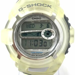 新品 CASIO カシオ G-SHOCK ジーショック X-treme 腕時計 DWX-110-7T クオーツ デジタル イエロー グレー スケルトン 電池交換済 動作OK