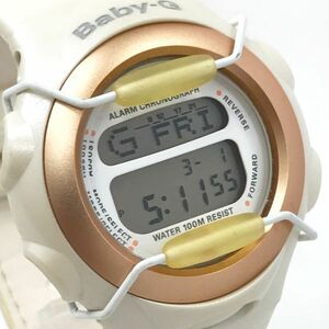 CASIO カシオ BABY-G ベビーG べビージー G-File 腕時計 BG-381 クオーツ デジタル ホワイト ゴールド コレクション 電池交換済 動作確認済