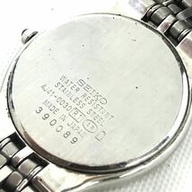 SEIKO セイコー Exceline エクセリーヌ 腕時計 4J41-0030 クオーツ アナログ ラウンド シェル シルバー コレクション 電池交換済み 動作OK_画像6
