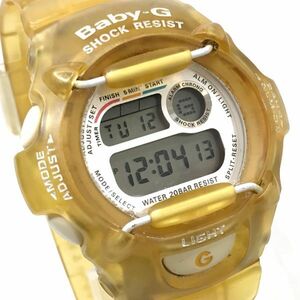 CASIO カシオ BABY-G ベビーG ICERC イルクジ 腕時計 クオーツ BG-370 イエロー クリア スケルトン デジタル 電池交換済 動作確認済