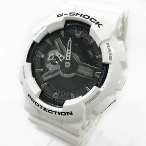 CASIO カシオ G-SHOCK ジーショック 腕時計 GA-110GW-7A クオーツ アナデジ ラウンド ホワイト ブラック コレクション 動作確認済みの画像3