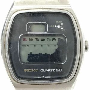 SEIKO セイコー LC カレンダー 腕時計 0124-0030 クオーツ デジタル スクエア シルバー ヴィンテージ コレクション ステンレス 亀戸精工舎