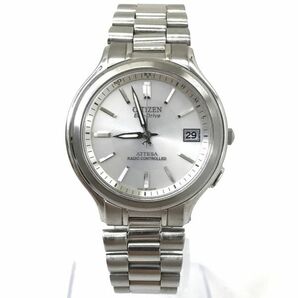 CITIZEN シチズン ATTESA アテッサ Eco-Drive エコドライブ 腕時計 H111-T012256 TA 電波ソーラー アナログ ラウンド シルバー 10気圧防水の画像2