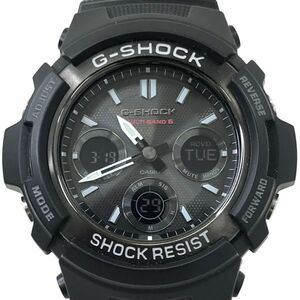 新品 CASIO カシオ G-SHOCK ジーショック 腕時計 AWG-M100SBC-1 電波ソーラー マルチバンド6 タフソーラー アナデジ ブラック 動作OK 箱付