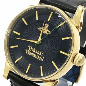 美品 Vivienne Westwood ヴィヴィアンウエストウッド ビビアン 腕時計 VV065NVBK クオーツ ネイビー ゴールド 電池交換済 動作確認済