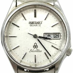 SEIKO セイコー Silver Wave シルバーウェーブ 腕時計 8229-7030 クオーツ ラウンド 水晶マーク ヴィンテージ 電池交換済み 動作確認済み