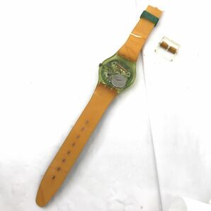 Swatch スウォッチ Gent CURLING 腕時計 GG117 クオーツ コレクション コレクター 個性的 スポーツ イラスト アート ポップ カラフルの画像5