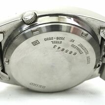 SEIKO セイコー 5 ファイブ 腕時計 7S26-2030 自動巻き 機械式 オートマティック スクエア コレクション ネイビー シルバー 動作確認済み_画像6