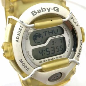 CASIO カシオ Baby-G ベビーG ベイビージー Tripper 腕時計 BGT-100 クオーツ デジタル イエロー クリア 新品電池交換済み 動作確認済の画像1