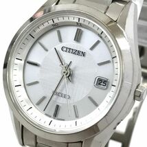 CITIZEN シチズン EXCEED エクシード Eco-Drive エコドライブ 腕時計 H050-T020372 電波ソーラー ラウンド TITANIUM チタン 動作確認済み_画像1