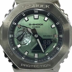 CASIO カシオ G-SHOCK ジーショック 腕時計 GM-2100B-3 クオーツ デジアナ アナデジ オクタゴン メタル グリーン カーキ 動作確認済み